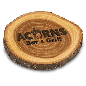 Old West Log Elmwood Coaster 4"