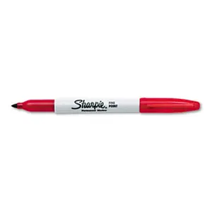 Sanford Ink 30002 Permanent Marker- Fine Point- Red