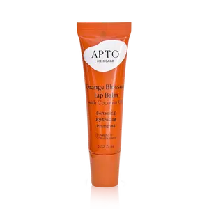 APTO Skincare Orange Blossom Lip Balm w/Coconut Oil: Pocket Lip Moisturizer for Plumped, Nourished Lips