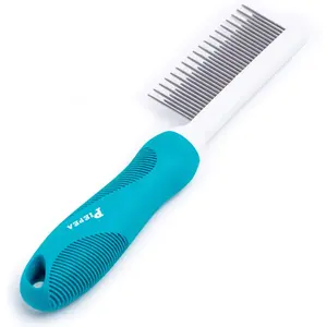 Pet Comb, Long and Short Teeth Comb for Dogs & Cats, Pet Hair Comb for Home Grooming Kit, Removes Knots, Mats and Tangles PIEPEA