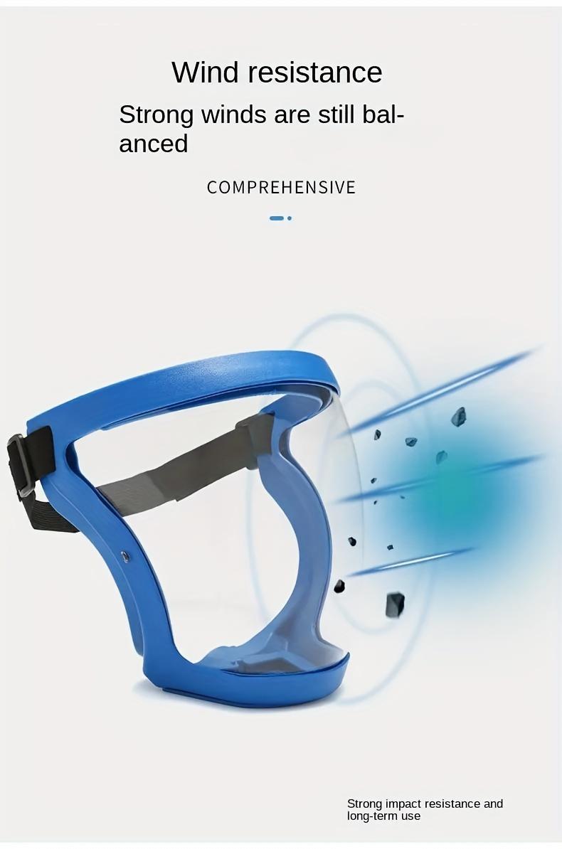 Adjustable Transparent Visor - Full-Face Protective Shield - Durable Plastic Safety Mask - Heat & Impact Resistant for Work, Kitchen, and Outdoor Use with Easy Drawstring Closure Adjustable Transparent Visor - Full-Face Protective Shield - Durable Plastic Safety Mask - Heat & Impact Resistant for Work, Kitchen, and Outdoor Use with Easy Drawstring Closure