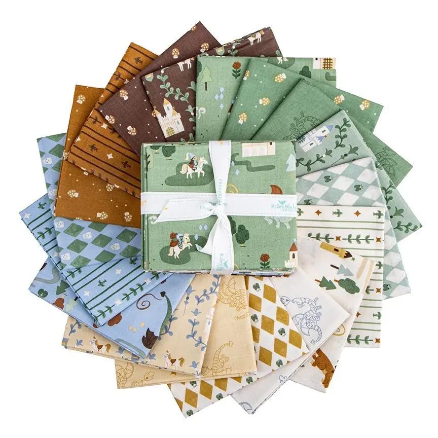 Fabric Riley Blake Precuts Faraway Kingdom 18pc Fat Quarter Bundle FQ-17430-18
