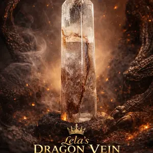 Lela's Dragon Vein Fire Quartz Tower Guardian Series Healed Strength Grounded Power Rise Energy Hematoid Finish Polished 6 Sided One Of One