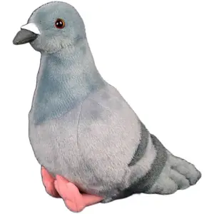 1pc Lifelike Dove Plush Animal Toy - Realistic & Feathered Pigeon with Expressive Eyes, Soft Plush Bird for Christmas, Birthday, Thanksgiving, Halloween Decorations - Perfect Gift For Boys, Girls, Women - Ideal For Home, Garden, Or Party Favors