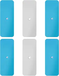 6pcs Metal Adhesive Strips for Magnetic Under Cabinet Lights, Replacement Metal Adhesive Backing Plate Under Cabinet Lights Magnet Sticky for Magnetic LED Lights & Under Counter Lights
