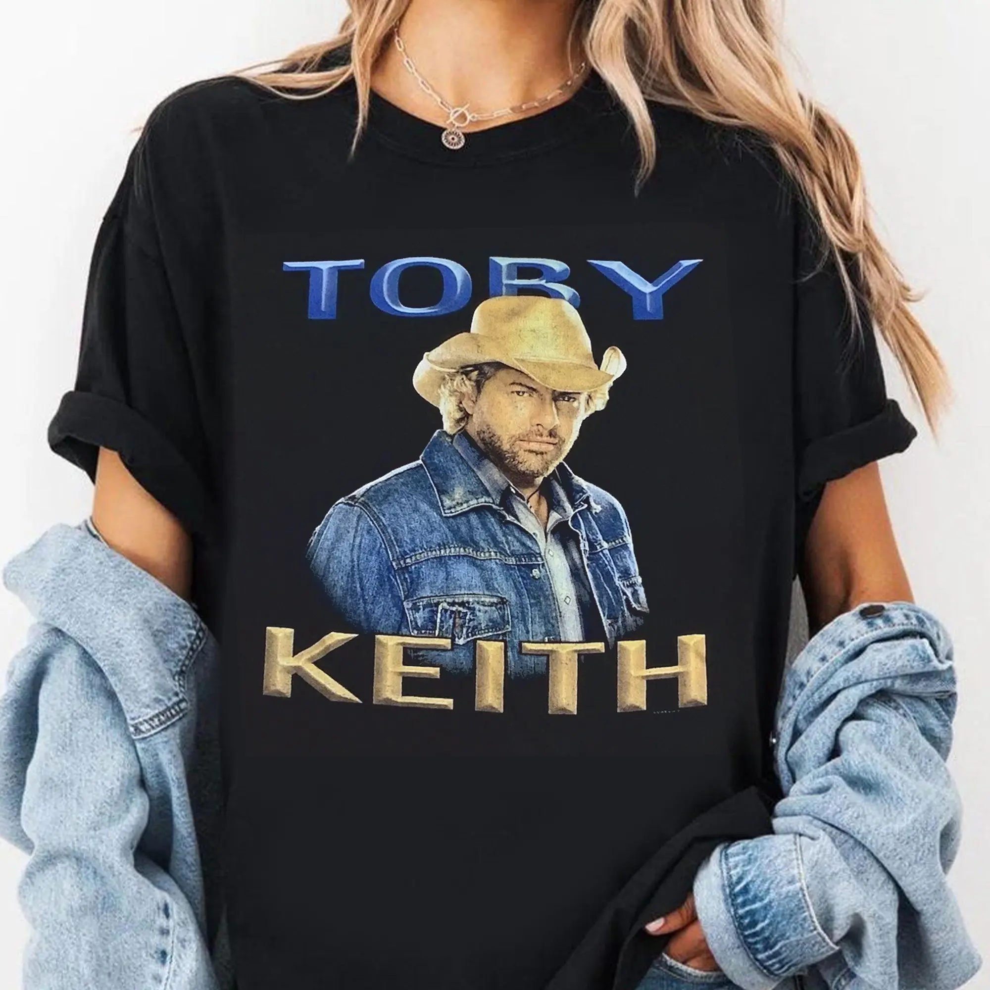Vintage Toby Keith Black Shirt Unisex Classic Vintage Graphic Tee for All Seasons T-Shirt