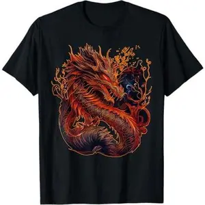 Fire Dragon Zodiac Horoscope Chinese Astrology T-Shirt