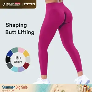 TRYTO Impact Leggings Fitness Sportswear Gymwear Hidden Scrunch Sports Seamless Yoga Pants Women Workout Gym Outdoor Legging