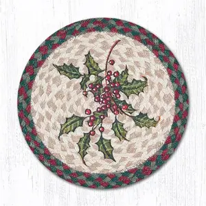 Capitol Importing  Holly Printed Swatch Round Rug, 10 x 10 in.