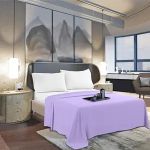 King Flat Sheet - Hotel Luxury 1800 Premier Cooling Bedding Sheet - Softest Sheets - Wrinkle, Fade, Stain Resistant - 1 Single Top Flat Sheet, King, Lavender