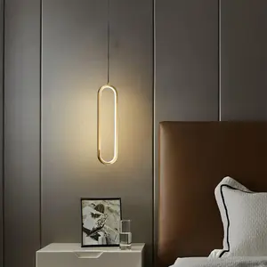 Modern LED Ceiling Light Fixture, Adjustable Height Aluminum Kitchen Lamp, Dimmable Bedroom Dining Room Lighting, 3000-6000k, 40cm Diameter