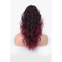 Ombre Burgundy Claw clip Ponytail
