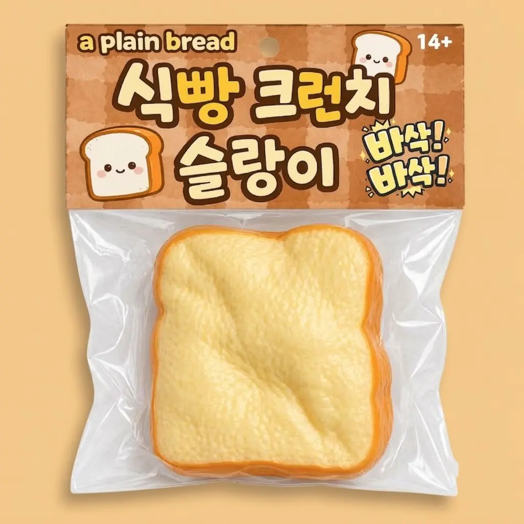 Bread Crunchy Squishy, Fidget Toy, Stress Relief Toy