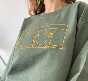 Daechwita Embroidered Crewneck Sweatshirt, Yoongi Unisex Sweatshirt