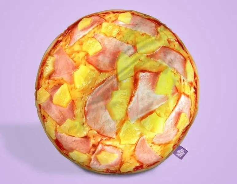 Ham Pizza Pillow | All About Vibe – Life-Like 3D Pizza Throw Pillow | Funny Cozy Room Decor & Foodie Gift | Soft & Huggable, Made in USA