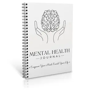 Mental Health Journal, 1 Count 120 Pages Digital Mental Health Planner, Suitable for Wellness Workbook, Therapy Worksheet, Anxiety Management, Self Care Tracker