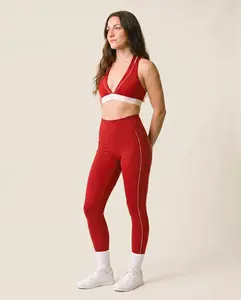 Double Take Leggings in Bold Red