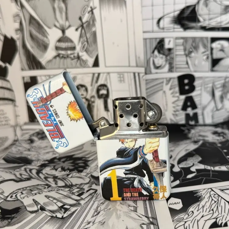 Ichigo Manga Cover 1 Bleach Anime-Inspired Universal Lighter Case - Stylish Durable Protective, Lightweight