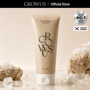 GROWUS Sea Salt Hair Therapy Treatment (7.95 fl. oz / 235ml) Volumizing Non-oily Non-greasy Conditioning Treatment for Oily Hair & Dry Ends, Anti-Hair Loss Sebum Control Conditioner