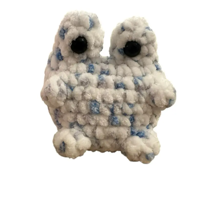 Crochet Sitting Frogs Plushies