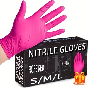 Deep Disposable Nitrile Gloves, Lightweight, Home Cleaning, Pet Care, Dyeing, Alcohol-Free, S/m/l Sizes, Multi-Purpose, Kitchen Use, Household Kitchen Gloves