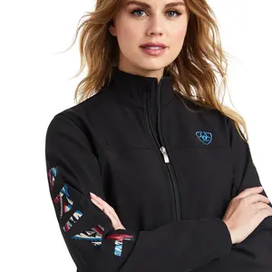 Team Logo Softshell Chimayo Jacket BLACK/NEW MEXICO NAVY PRINT