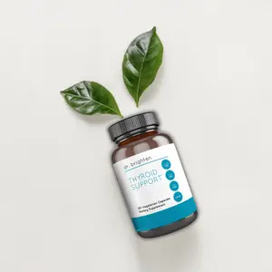 Dr. Brighten Thyroid Support — American Ginseng, Essential Vitamins, and Minerals for Optimal Thyroid Function, and Energy Boost