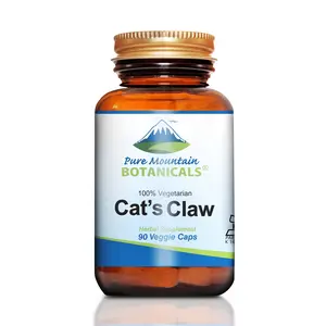 Pure Mountain Botanicals Cat’s Claw Capsules - 90 Kosher Vegan Caps with 1000mg Peruvian Cats Claw Uncaria Tomentosa Herbal Supplement