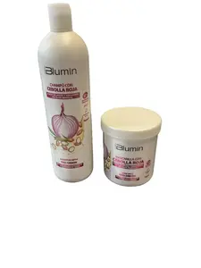 Blum in Shampoo with Mascarilla Mask with red onion Kit