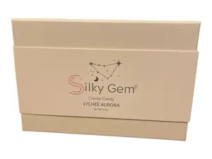 Silky Gem Lychee Aurora Crystal Candy - Silky Gem Crystal Candy, 8 oz, US, Aurora Crystal, Silky Texture, Gem Shape, Lychee Flavor