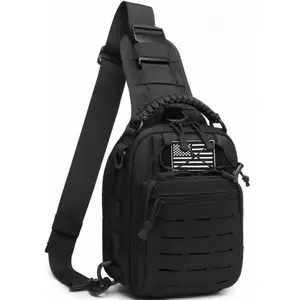 Tactical shoulder bag 1000D, EDC/MOLLE system, backpack, messenger bag, outdoor sports hiking, fishing, camping, daily backpacks,unisex crossbody bag