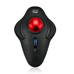 Adesso  2.4GHz Wireless Programmable Ambidextrous Ergonomic Trackball Mouse
