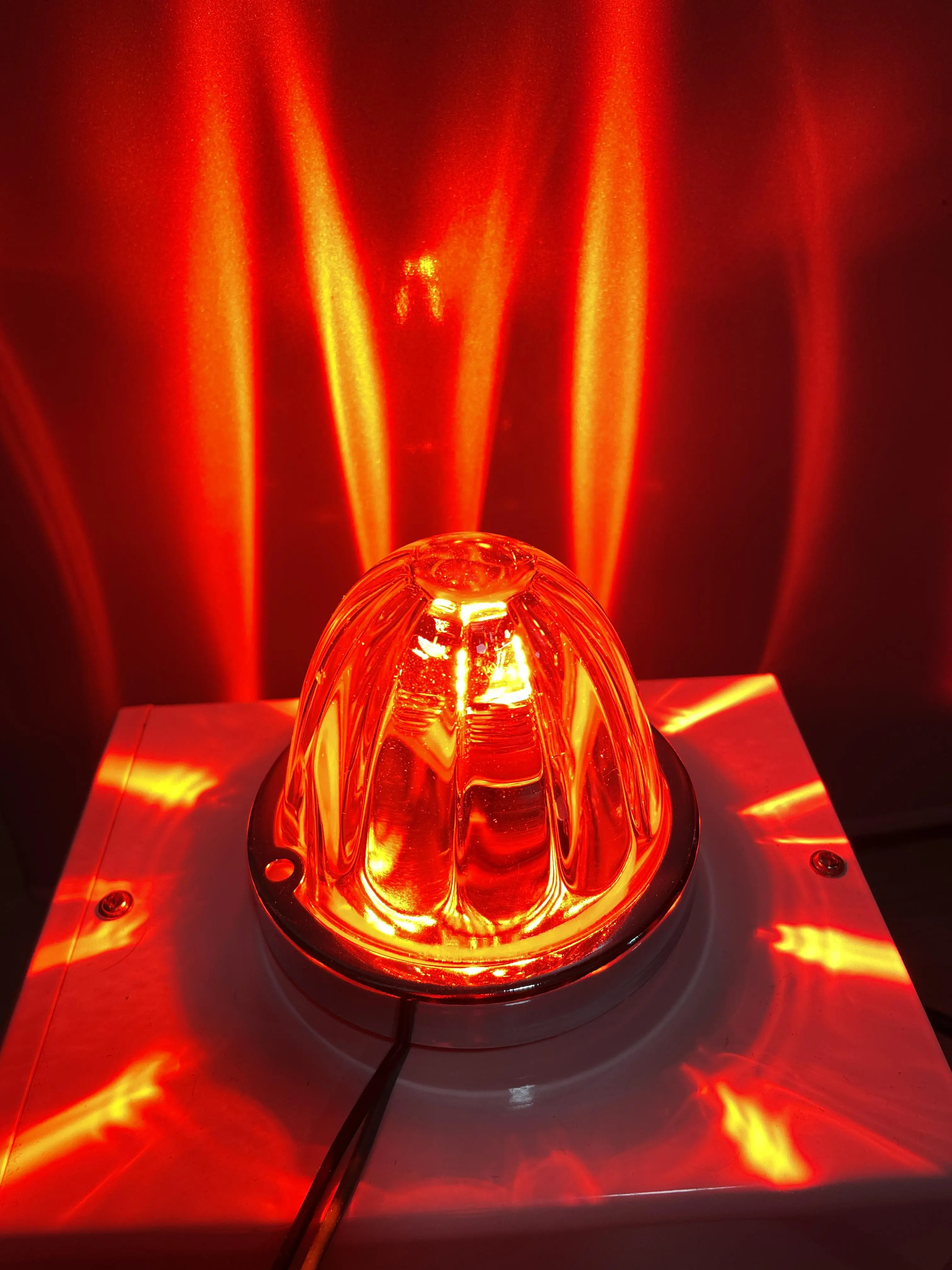 Glass Watermelon Lights Series - 2pcs Car Chassis & Side Lamps with Orange or White Beam Option Green Light Feature