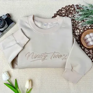 Black Women Embroidered Crewneck Sweatshirt, 92 Percent Hoodie, Black Women Apparel, Black Women Empowering Statement, Women Empowerment Sweater