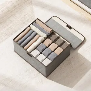 3-in-1 Drawer Organizer for Underwear Socks Divided Storage Box for Home Dorm