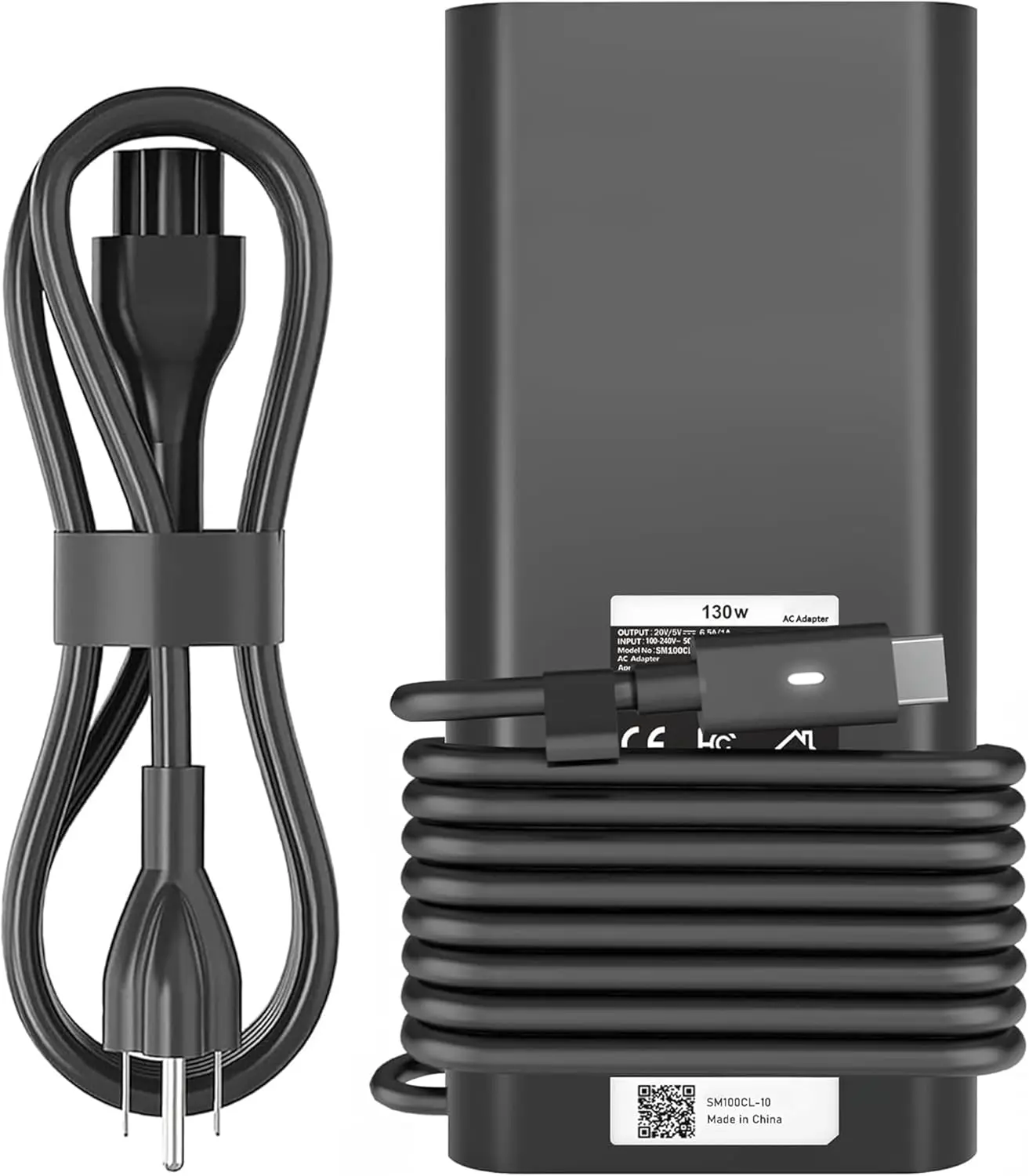 130W USB C Laptop Charger Compatible with Dell Precision 5530 5550 5560 5570 5750 5760 5770,Latitude 5401 5411 5501 5511 5520,XPS 15 17 9575 9500 9700 Power Supply Cord (DA130PM170 HA130PM170 0K00F5)