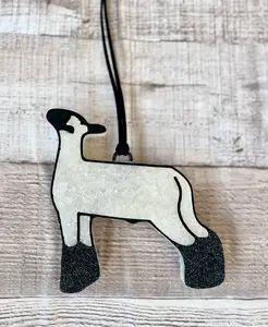Show Lamb, Sparkles, Hanging Freshie