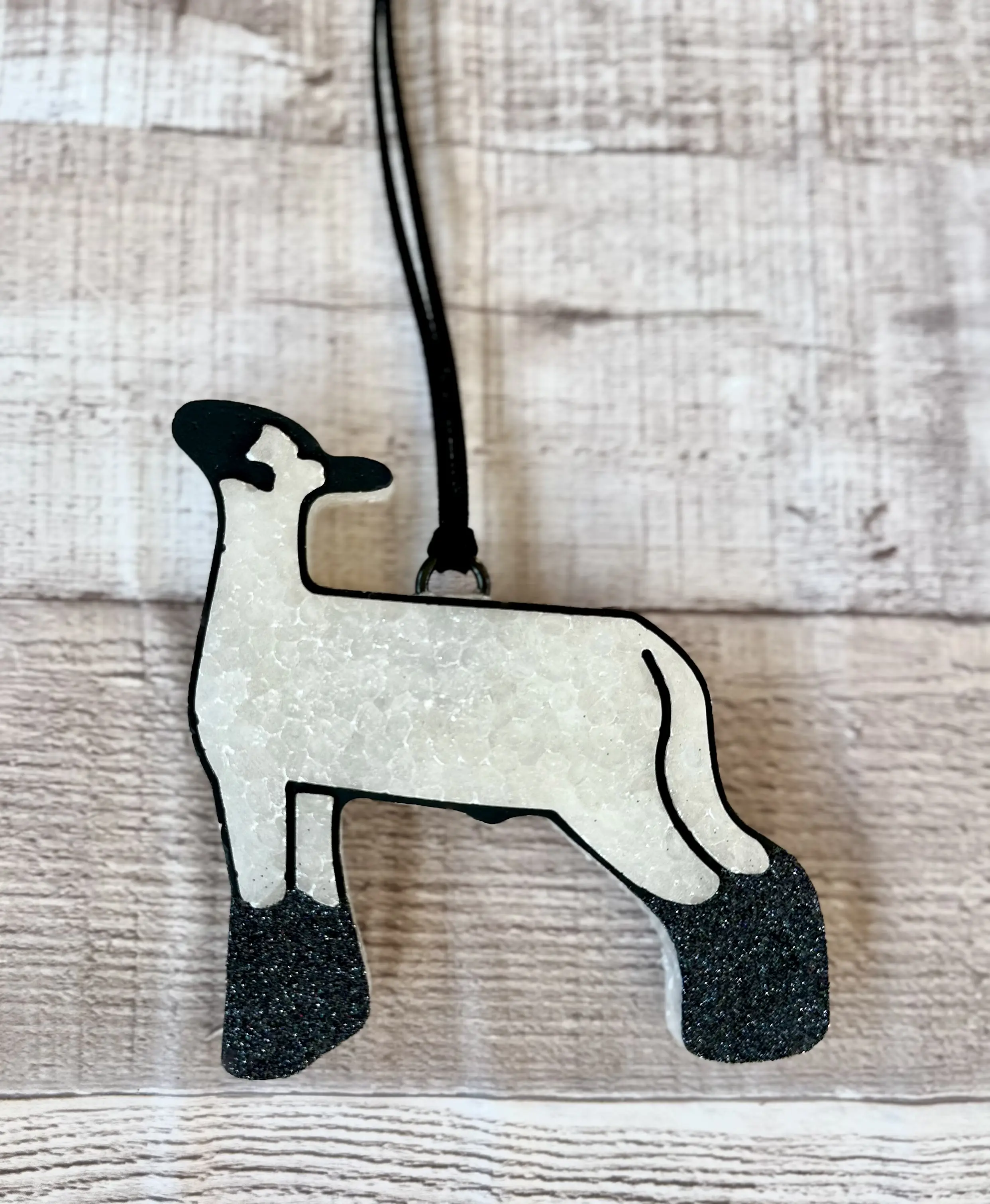Show Lamb, Sparkles, Hanging Freshie