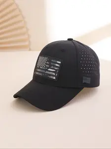 Men's Baseball Cap Fashion Casual Camo American Flag Print Sun Protection Outdoor Sports Hat, All-Season Unisex Headwear
