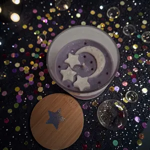 Magic Carpet Ride Scented Candles with Star & Moon Design for Cozy Atmosphere
