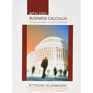 USED Book - MTH 2201 Business Calculus: Calculus and Its Applications by Marvin L. Bittinger (Paperback) - english