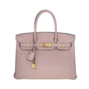 Pre-owned HERMÈS Togo Tote Bags Birkin 30 Glycine