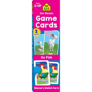 Get Ready Game Cards Go Fish & Memory Match Farm (2-Pack)