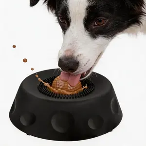 SummerVibes! Frozen Dog Lick Bowl with Rolling Ball - Non-Slip Suction Cup Slow Feeder for Liquid Treats, Peanut Butter & Yogurt, No-Mess Pet Enrichment Toy