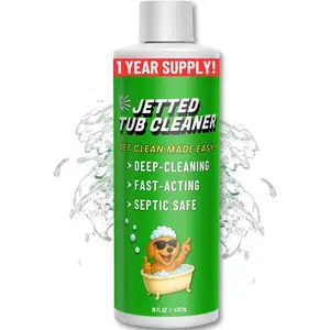 Jetted Tub Cleaner For Bathtub Jets - Whirlpool & Jacuzzi Tubs, Fast Acting,   Cleaner  For The Jets And The Tubes, Pro Grade Heavy Duty, , 16 oz