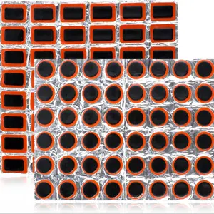 Giantree 96pcs Rubber Bike Tire Patches, Outdoor Cycling Bicycle Tire Repair Kit, Bicycle Accessories, for Motorcycle Bmx MTB Road Mountain Bikes