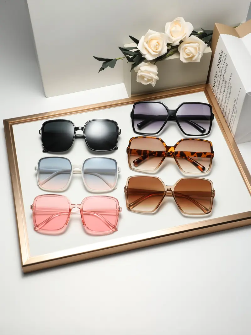 NEW Kenneth Cole Boho Gradient Square Lens Sunglasses in Rose Gold NEW Kenneth Cole Boho Gradient Square Lens Sunglasses in  main image 3