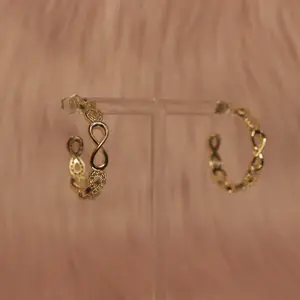Infinity hoop earrings