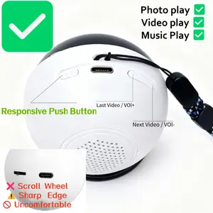 Memory Orb Christmas Anniversary Ornament Personalized 3D Video Sphere Custom Decorative Videos/Photos/Music Player