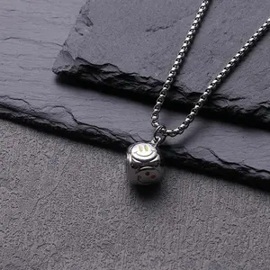 [Limited time event] New smiley face Rubik's Cube necklace personality all-match hip-hop men and women couple sweater chain birthday gift
